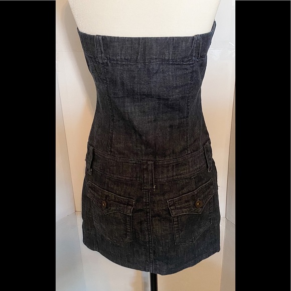 Guess Denim Strapless Mini Dress - Picture 2 of 5